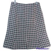 Uniform John Paul Richard Pink Black Houndstooth Trumpet Skirt Size 4