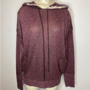 NWT Olivaceous Wool Blend Hoodie LARGE Pockets Pullover Minimalist Casual Modern