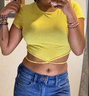 Yellow Crop Top