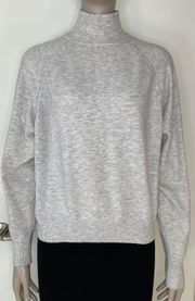 Grey Mock Neck Sweater