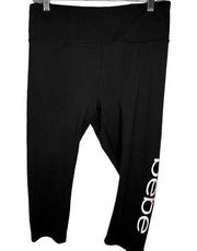 Bebe Sport Black Capri Pants