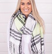 NEW Free People Homecoming Plaid Blanket Scarf