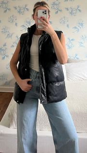 Faux Leather Vest