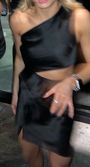 Black Cut Out Cocktail Dress