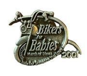 Harley Davidson Vintage 2001 Bikers For Babies Small March Of Dimes Pin