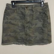 Camo Mini Skirt