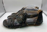 Bed Stu Women's Black Sandals Cara Black Hurache style leather woven size 7