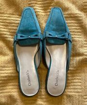 Chadwick’s turquoise suede mules! Gently used and so pretty!