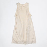 3.1 Phillip Lim Silk Lined Lace Crochet Ruffle Sleeve Pullover Mini Sheath Dress