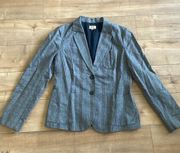 Vintage Fossil Blazer Striped Sz 10