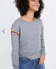 Miles by Madewell Embroidered-Trim Crop Sweatshirt