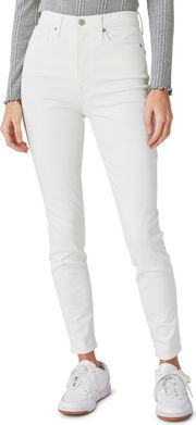 Ava Crop Jeans White