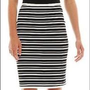 I heart Ronson striped pencil skirt size S