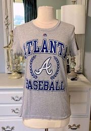 Majestic Atlanta Braves Baseball Shirt Womens Medium