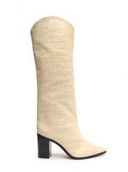 Maryana Block Boot In Eggshell