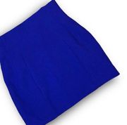 & other stories Size 6 Ponte Skirt A Line Royal Blue Mini