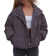 $168 NEW  Frosted Fig Olivia Puffer Jacket Medium