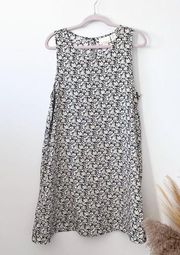 Cynthia rowley 100% linen daisy printed sleeveless summer dress