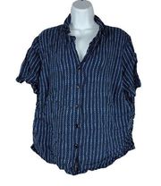 Sag Harbor Women's 100% Rayon Button Down Shirt Size 1X