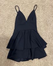 Black Ruffle Romper