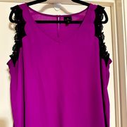 Beautiful Purple and Black Lace Cami/Tank