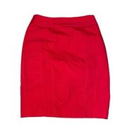 EXPRESS  Paneled Knee Length Straight/Pencil Skirt in Pink/Red Size 2