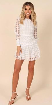 White Thrilling Mini Dress