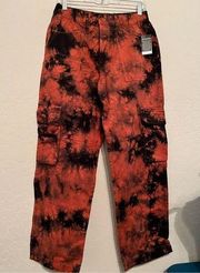 Zumiez Empyre  SK8 Cargo Pants tie dye skater grunge y2k ￼echo sz S