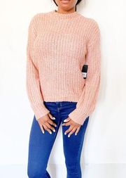 Free press pink tan size small sweater