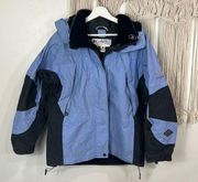 Womens Columbia Sportswear Winter Parka Ski Coat Periwinkle Blue/Gray Size M