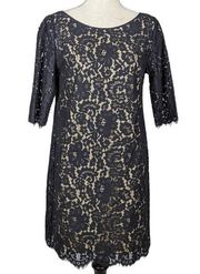 Robert Rodriguez Lace Shift Dress Black Size 6