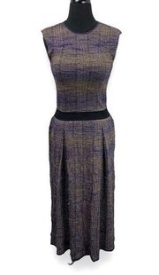 Tory Burch Nadia Knit Mohair Wool Blend Midi Dress Women's S