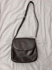 Hillary & Hanson Leather Brown Crossbody Bag