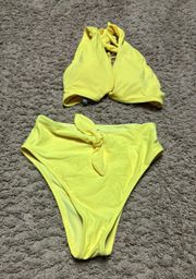 Aerie Neon Yellow Bikini Set