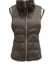 Athleta Charcoal Grey Soft Puffer Vest Women's Small