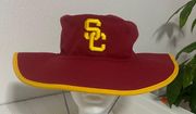 USC Trojans Unisex Bucket Hat Cardinal With Adjustment String Ventilated Outlets