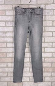 Athleta Sculptek Skinny Jeans in Grey Wash Size 4