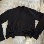 Romeo & Juliet black crewneck sweater