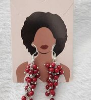 Ruby Grapes Earrings