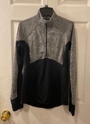 Womens Athletic Running Stretch Quarter Zip Jacket