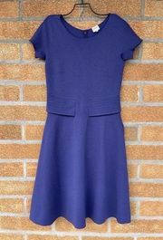 armani collezioni purple skater dress size 42/6