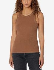 Allsaints Rina Tank Top Womens Size 12 Brown Sleeveless Crew Neck Casual Sweater