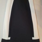 𝅺TORRID Black Knit Pencil Skirt - White Panels