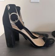 Black Strap Heels