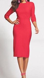 NY&C: Gabrielle Union Collection Cut Out Midi Dress Size 6 NWT