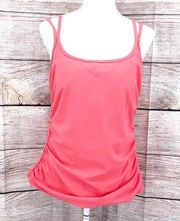 Miraclesuit Pink Double Strap Tankini Top Size 16