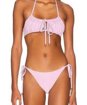 MinkPink x Revolve Lilac Two Piece Swim Suit