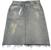 BlankNYC Denim Pencil Skirt size 27 Women's Light Wash Faithful NWT