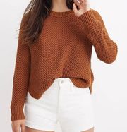 Madewell Brown Parkhouse Pullover Knit Sweater