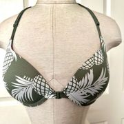 Victoria’s Secret Wear Everywhere push up green pineapple bra